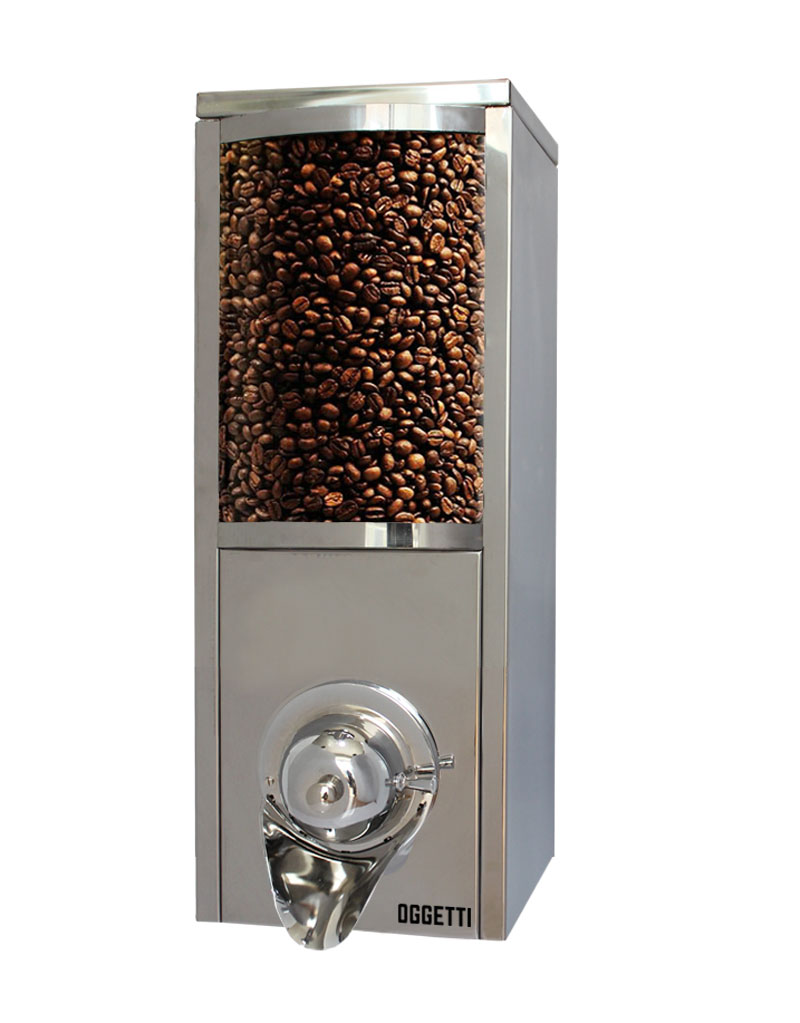  Curved Glass Shovelless Stainless Coffee Dragee Nuts Dispensers 1