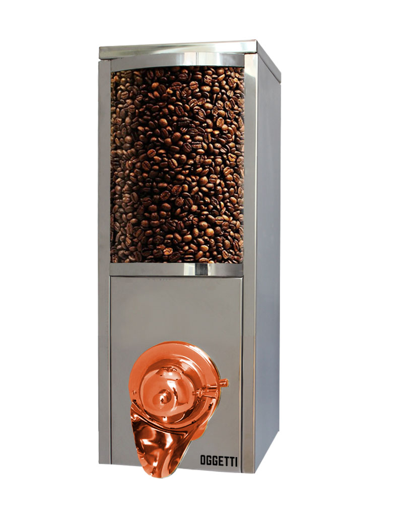 Curved Glass Shovelless Stainless Coffee Dragee Nuts Dispensers 3